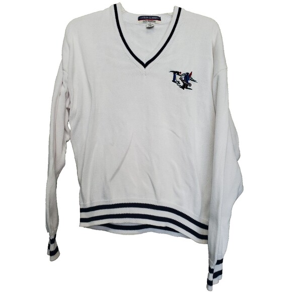 Munsingwear Golfwear Men's Cotton Embroidered V-Neck Sweater Size XL Vintage - Picture 1 of 6
